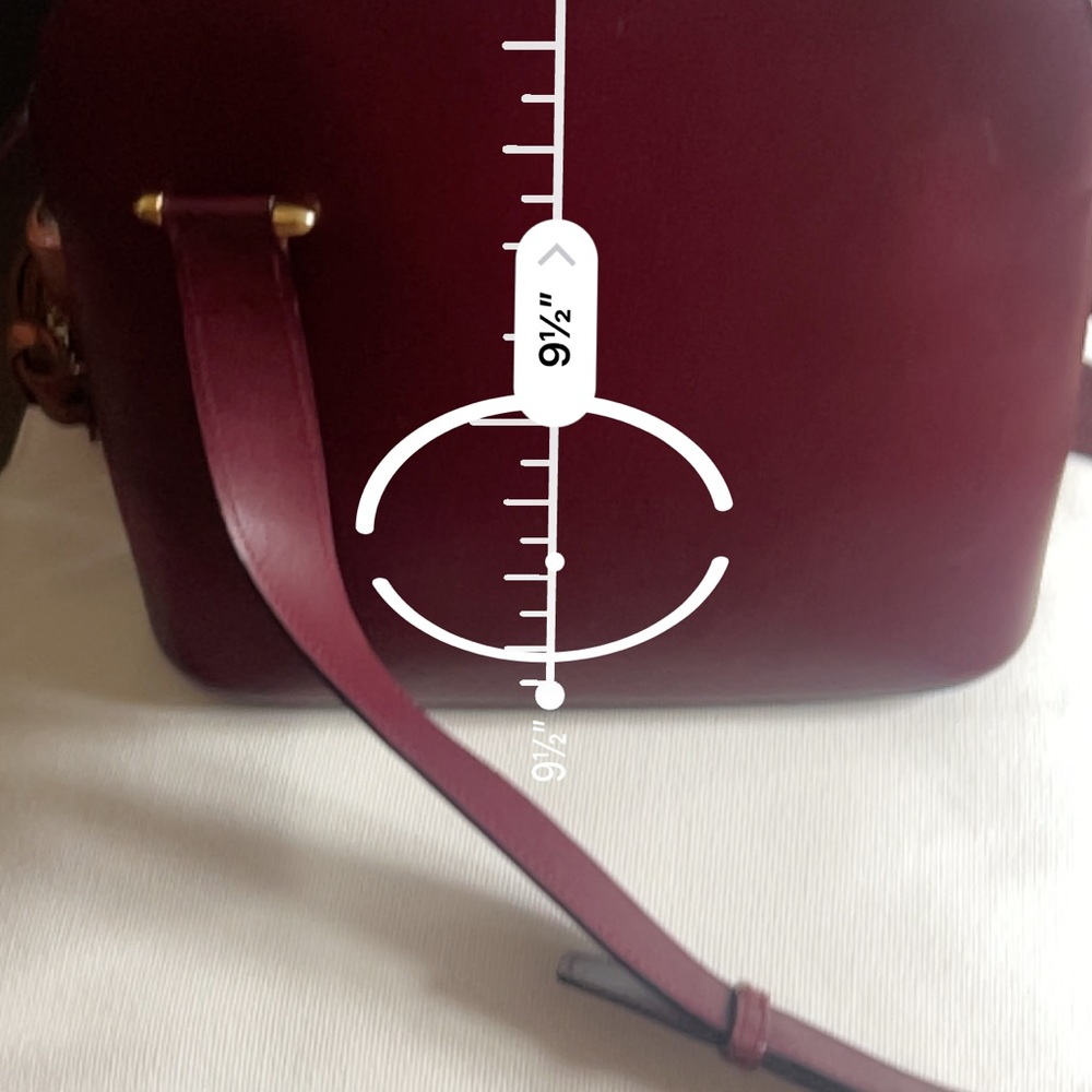 💋Cartier Burgundy Leather Crossbody Bag - Picture 8 of 12